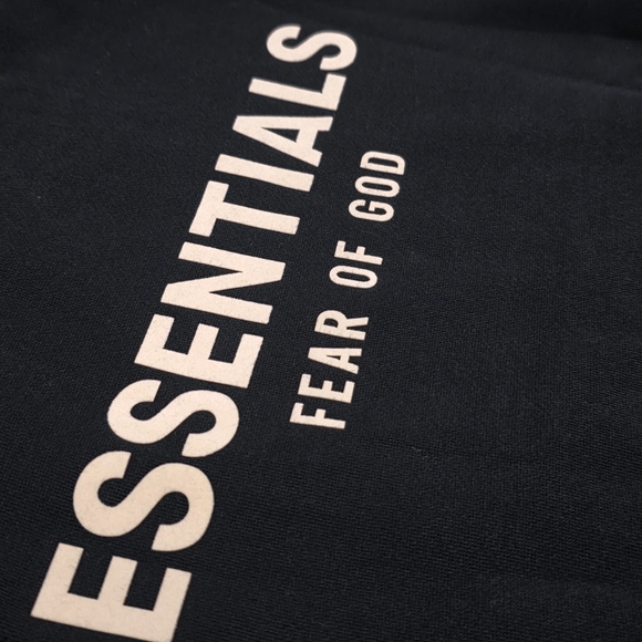 Fear of God Essentials Black Hoodie for Kids - Picture 10 of 16